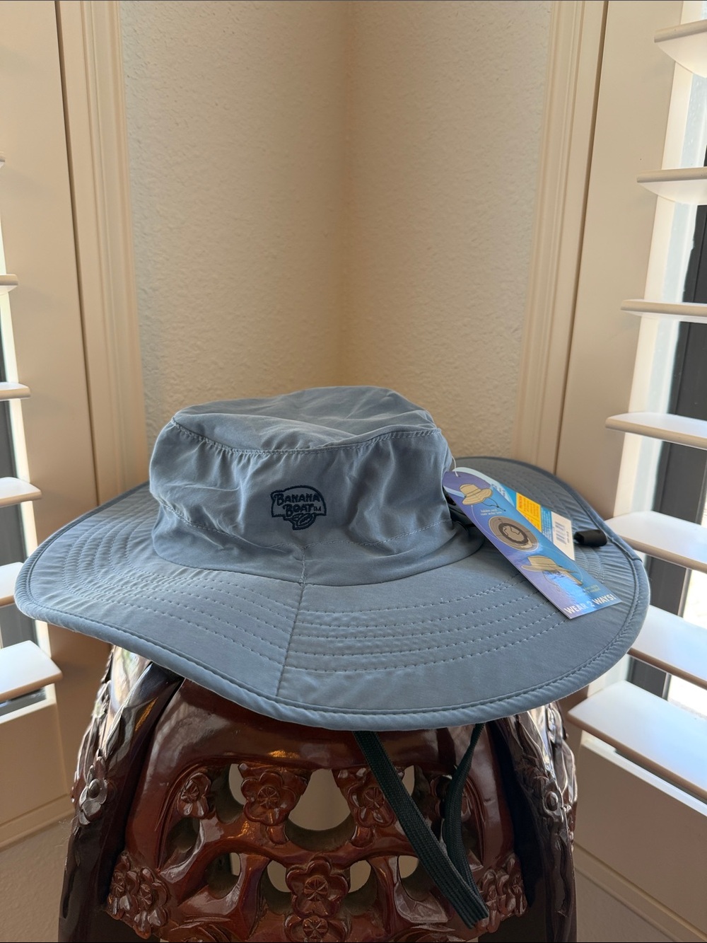 NWT Banana Boat Floppy Sun Hat UPF 50 Blue Unisex Adult Size Adjustable
